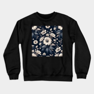 White Flowers Crewneck Sweatshirt